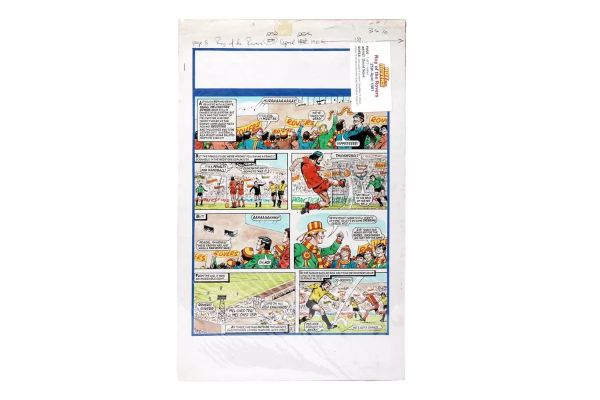 Lot 239 - Original artwork strip for Roy Of The Rovers | misc / divers