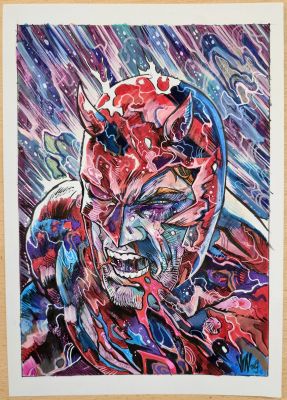 Continue Shopping | DAREDEVIL A4 (VINCENZO RICCARDI ORIGINAL ART) | Scott’s Collectables