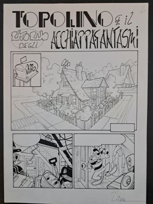 Vian, Roberto - 1 Original page - Topolino e il Ritorno degli Acchiappafantasmi | Catawiki