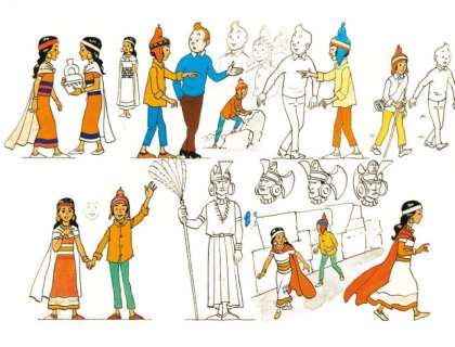 Hergé Georges Remi Dit (1907 - 1983) | LE TEMPLE DU SOLEIL | Artcurial