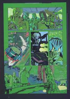 Brendan McCarthy - Huge Full Color Brendan McCarthy Judge Dredd Art - Here Comes the Judge Issue 2000 Ad Annual Page 51