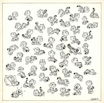 Stephan Colman | Illustration originale - Étude Billy pour le tome 1 - tâche en bas à gauche - Billy the Cat | Daniel Maghen