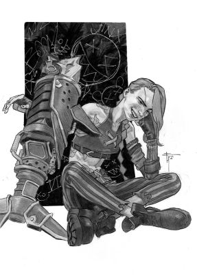Continue Shopping | JINX FULL BODY ON A4 FRANCESCO MOBILI ORIGINAL ART | Scott’s Collectables