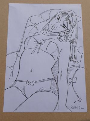 Jim (Terrasson, Thierry) - 1 Original drawing - Une nuit à Rome - Marie - 2014 | Catawiki