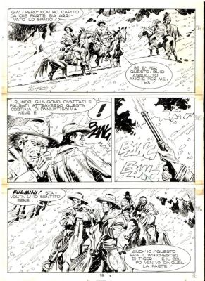 Ticci, Giovanni - 1 Original page - Tex #271 - "Bandoleros!" - 1983 | Catawiki