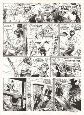 Ralph Meyer | Planche originale n°5 - Le Monde selon Oz - Undertaker | Daniel Maghen