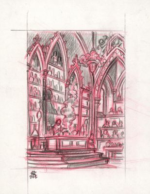 Stan Manoukian | Frankenstein, Crayonné original, recherche | Daniel Maghen