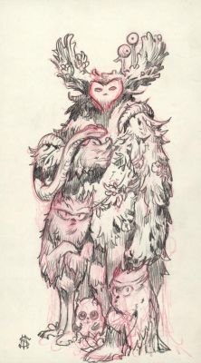 Stan Manoukian | Crayonné original, recherche pour "Grand Bois" | Daniel Maghen