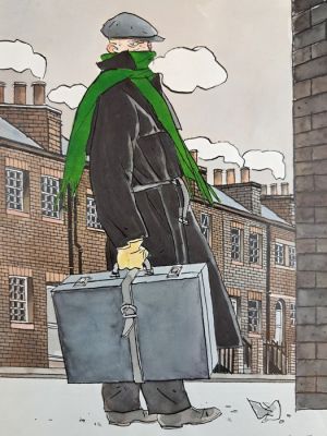 Brandoli, Anna - 1 Original colour drawing - Il Viaggiatore | Catawiki