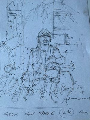 Hermann (Huppen, Hermann) - 1 Original preliminary cover - Jeremiah - Celui qui manque | Catawiki