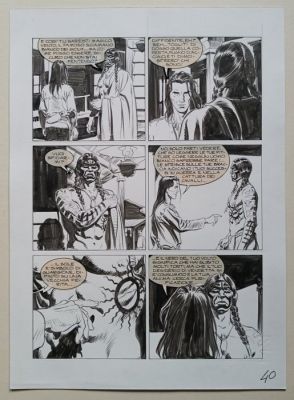 Milano, Mario - 1 Original page - Magico Vento - n. 40 "Pugno d’Acciaio" - 2004 | Catawiki