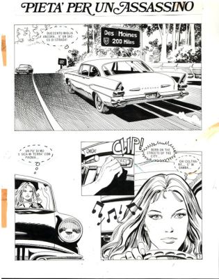 Freghieri, Giovanni - 15 Original page - Lanciostory #33 - "Pieta’ per un assassino" Original Complete Story - 1982 | Catawiki