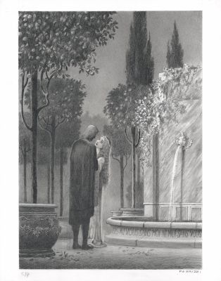 Paul & Gaëtan Brizzi | Tristan et Iseult - Illustration originale C14 | Daniel Maghen