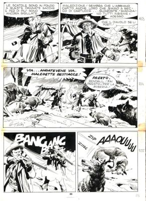 Ticci, Giovanni - 1 Original page - Tex #271 - "Bandoleros!" - 1983 | Catawiki