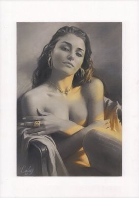 Calas, Jean-Michel - 1 Original drawing - Portrait érotique - Pin-up - 2026 | Catawiki