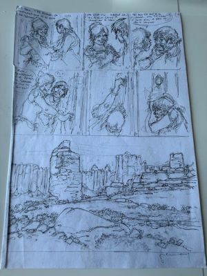 Hermann (Huppen, Hermann) - 1 Original preliminary inked page - Duke | Catawiki