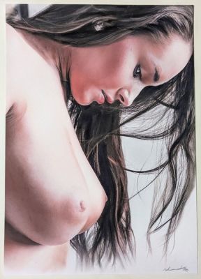Abert, Paul - 1 Original colour drawing - Sexy Pinup - Beauty | Catawiki