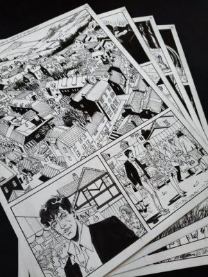 Montanari, Giuseppe & Grassani, Ernesto - 4 Original page - Dylan Dog - Quando il mostro è in vacanza - 2021 | Catawiki