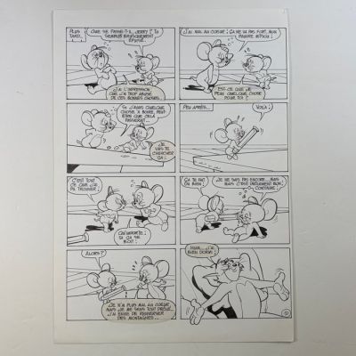 Gen-Clo (Chebille, Claude) - 1 Original page - Tom et Jerry - Édition française - 1970’ | Catawiki