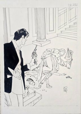 Angelo Stano - 1 Original cover - Dylan Dog n. 232 - “Un fantasma a Scotland Yard” | Catawiki