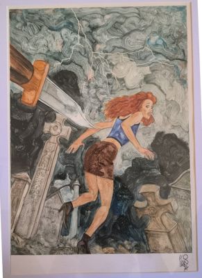 Stano, Angelo - 1 Original cover - Superjunior Mondadori - D.E. Athkins "Lo Squartatore" - 1994 | Catawiki