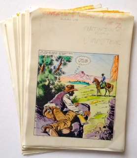 Marcello, Raphael Carlo | 16x original pages + 8x tissue papers with colour indications  - L’imposteur  - Rin Tin Tin and Rusty no. 51  - (1964) | Catawiki