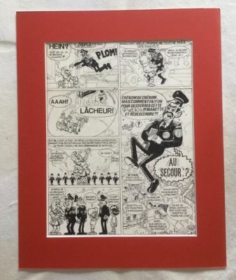 Devos, Jacques - 1 Original page - Génial Olivier - Originele pagina Sauts si sonnés... - 1987 | Catawiki