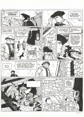 Matthieu Bonhomme | Planche originale inédite n°1 - L’Île de Brac - Le Marquis d’Anaon | Daniel Maghen