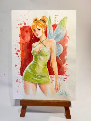 Fang, Daniel (Arte Zeta Studio) - 1 Original colour drawing - Fairies - The thrill of the wings - 2026 | Catawiki