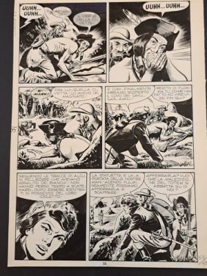 EsseGesse - 1 Original page - Il Comandante Mark: Il Totem dei Cayugas - 1973 | Catawiki