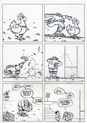 Fabrice Erre | Planche originale "Réseau-boulot-dodo" (Fluide gl... | Les dessinateurs