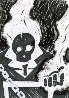 Kundo Krunch - GHOST RIDER Illustration