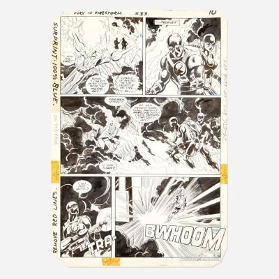 Lot 307 - Rafael Kayanan and Alan Kupperberg, Fury of Firestorm #33 Story Page 10 Original Art (DC Comics, 1985) | Landry Pop Auctions