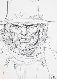 Giraud | Blueberry, illustration au feutre réalisée pour… | Millon