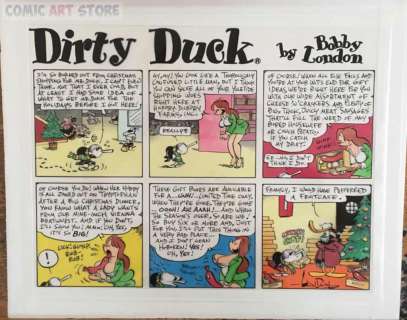 Bobby London | Dirty Duck Playboy US, Christmas strip Dec. 2005 | Comic Art Store