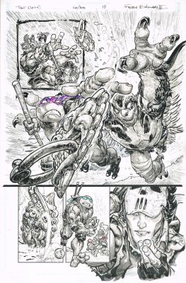Freddie E. Williams II | TMNT (2024) (Issue 20/300, Pg 10) 11 x 17 | Freddie E. Williams II
