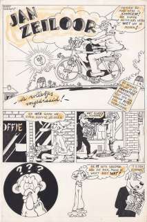 Geradts, Evert | 7 original pages Jan Zeiloor  - â€œDe Rolletjes Omgedraaid! (Jan Zeiloor in Duckstad)â€  - (1973) | Catawiki