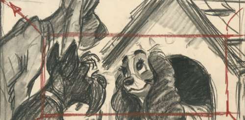 La Belle et le Clochard Studio Walt Disney 1955. Dessin de… | Rossini