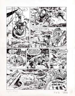 Hermann | Bernard Prince, planche n°26 à l’encre de Chine… | Millon