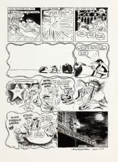 Blain - Lot 372 - Gus, planche n°12 (de fin) à l‘encre de Chine,…