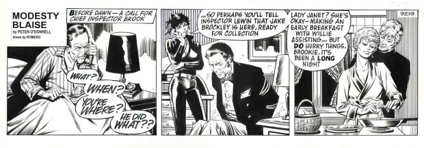 Enric Badia Romero | Modesty Blaise: The Murder Frame / Original daily strip #9219 – Romero | Origin Of Comics