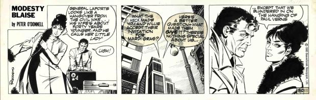 Enric Badia Romero | Modesty Blaise – Romero – Daily strip original #3011 | Origin Of Comics