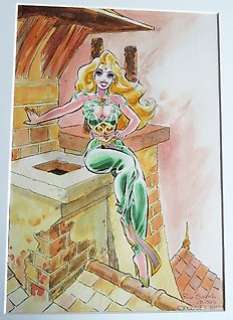Danard, Jean-Pierre | Original drawing in India ink and watercolour  - Marlysa | Catawiki