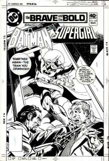 Jim Aparo - Brave And the Bold #160 Cover (Batman & Supergirl!) 1978