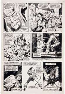 Conan the Barbarian Unpublished Page Original Art (c. 1976). Heritage originally listed this piece as from - | Heritage
