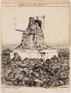 Carey Orr Chicago Daily Tribune Editorial Cartoon Original Art (Chicago Tribune, c. 1930s). A severe, - | Heritage