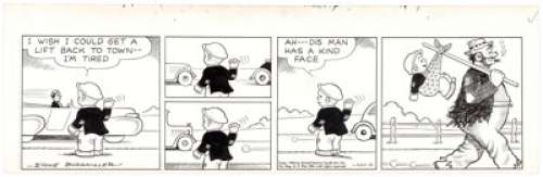 Ernie Bushmiller Nancy Daily Comic Strip Original Art dated 5-21-46 (United Feature Syndicate, 1946). This - | Heritage