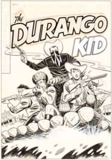 Fred Guardineer Charles Starrett as the Durango Kid #22 Cover Original Art (Magazine Enterprises, 1953). - | Heritage
