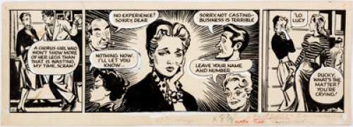 Arthur Ferrier Eve #10 Daily Comic Strip Original Art dated 1-14-53 (1953).... | Heritage