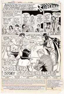 Curt Swan and Frank Chiaramonte Action Comics #527 Page 1 Original Art (DC, 1982). Clark Kent’s lunch break - | Heritage